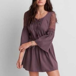Dusty Purple Boho Dress